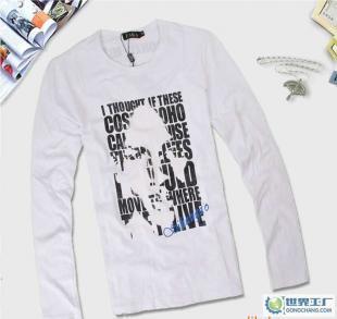 2010秋冬时尚弹力男装圆领T恤 潮流回溯与杭州服装批发的二手商机