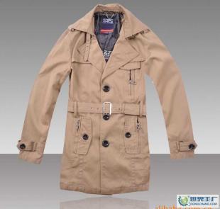 韩国STS男装春季新品 时尚休闲长版风衣外套S11A9613款式解析